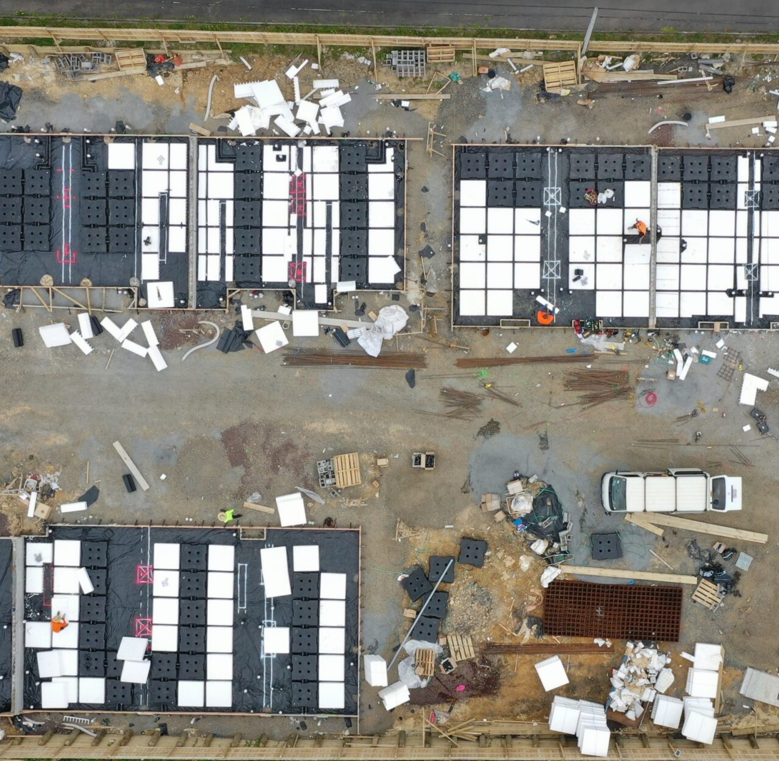 Rib Raft Foundation - Air View - Crop
